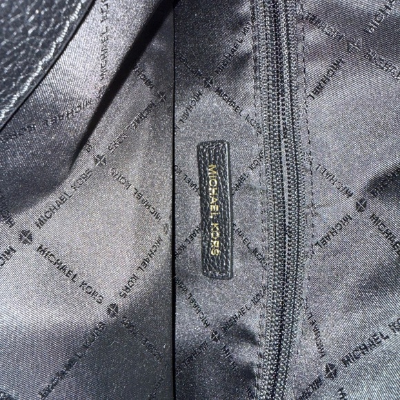 Michael Kors Black Pebbled Leather Tote - Picture 6 of 7